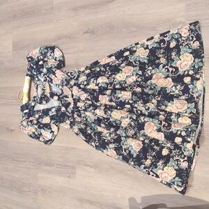 Shabby Chic Floral Vintage Dream Dress With Bow Back